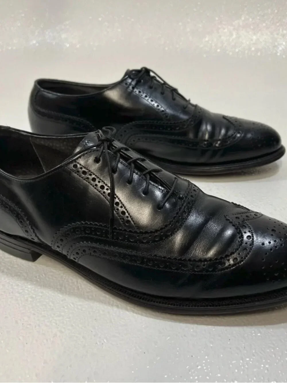 Hanover Men’s Dress Formal Elegant Oxford Leather Comfort Shoes Size 9.5